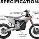 Stark Varg MX 2023-2025 Graphics Kit Wrap - Solid White - Varg MX Skin - Premium 3M Vinyl Protective Wrap Decal Cover - Easy to Apply | Crafted in The USA by MightySkins