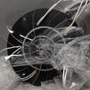 Ceiling Fan with Lights Remote Control, 24" Black, 6 Speeds 3 Light Color Low Profile Flush Mount Ceiling Fan for Kitchen Bedroom