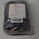 Reafort Ultra Soft Sherpa Pillowcases Pillow Covers Standard Size 20"x26" Pack of 2 with Zipper Closure (Black, 20x26 Standard Sham)