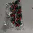 Pine Cone Red Berry Picks Stems Crafts Branch Christmas Wreath - 10Packs, Holly Artificial Evergreen Branches Tiny Pine Cones Picks Décor Floral Picks for Christmas Flower Wreaths DIY Xmas Gifts