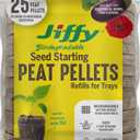 Jiffy J4REFILL 25 Peat Pellets, 42 mm, Brown, Pack of 2 