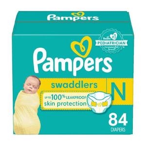 Pampers Swaddlers Diapers Big Pack Size Newborn 84 Count