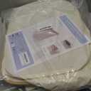 LONBET Laundry Basket with Lid, Made from Breathable Fabric | Aesthetic Clothes Hampers for Laundry with Side Handles & Sturdy Bamboo Frame (40 Gallons - Double, Beige)