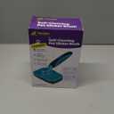 Hertzko Dog Brush for Shedding - Self Cleaning Slicker Brush for Dogs and Cats - Gently Removes Loose Hair, Tangles, and Dirt - Grooming Comb Suitable for Long or Short Coats - Aqua