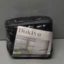 Black Linen Curtains 84 Inches Long 2 Panels Set for Bedroom Living Room Doorway Light Filter Farmhouse Flax Burlap Textured Linen Drapes Semi Sheer Boho Black Window Curtains 84 Inch Length Grommet