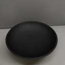 KIVY Concrete Fruit Bowl for Kitchen Counter - Large Decorative Bowl for Home Decor - Modern Key Bowl for Entryway Table - Pedestal Bowl - Fruit Basket for Home Decor - Black Fruit Bowl Decor
