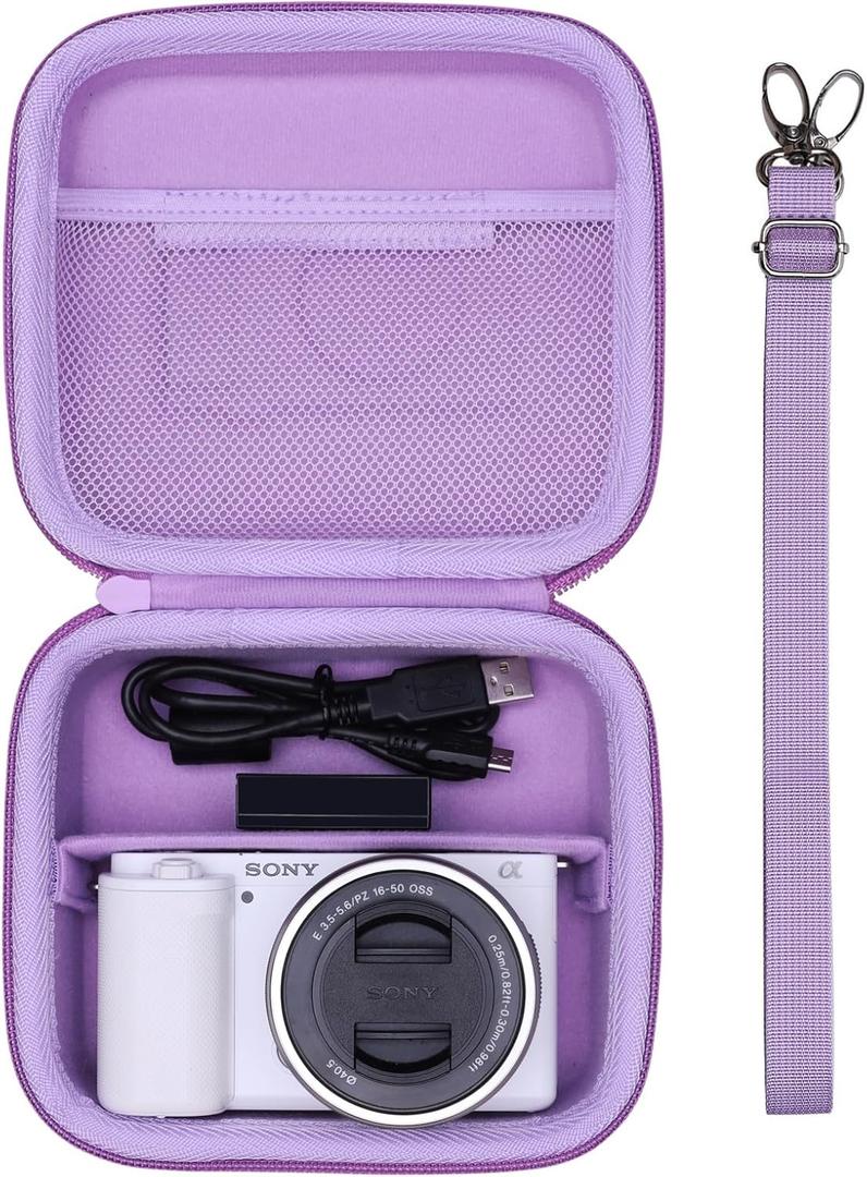 XANAD Hard Case for Sony a6400/a6700/a6100/a6000/a5000/a5100/ZV-E10/ZVE10 II or Fujifilm X100VI / X100V Digital Camera (Purple)