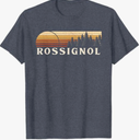 Rossignol, LA Vintage Evergreen Sunset Eighties Retro TShirt,  Heather Blue, M