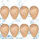 DECYOOL 8 Pack Wasp Nest Decoy Hanging Wasp for Wasps Hornets Yellow Jackets Outdoor Water-Repellent Material (Dark Brown)