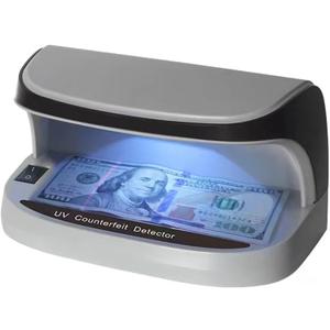 WINBO UV Counterfeit Bill Money Detector, Small Footprint, Portable, Rechargeable, Lightweight, Bills Credit Cards Banknote Passports IDs All Currencies, Auto ON/Off, LED Light Currency Check