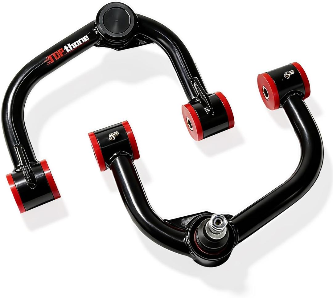 2-4" Lift Front Upper Control Arms for 2004-2020 Ford F150, 2007-2015 Ford Expedition, Lincoln Navigator, 2005-2008 Lincoln Mark LT - Heavy Duty Tubular Design with Greasable Ball Joints