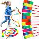 JoyCat 12 Pack Dance Ribbon Party Favors for Kids,Rainbow Birthday Decorations,Unicorn Princess Fairy Party Supplies,Girls Party Games,Gymnastics Goody Bag Stuffers