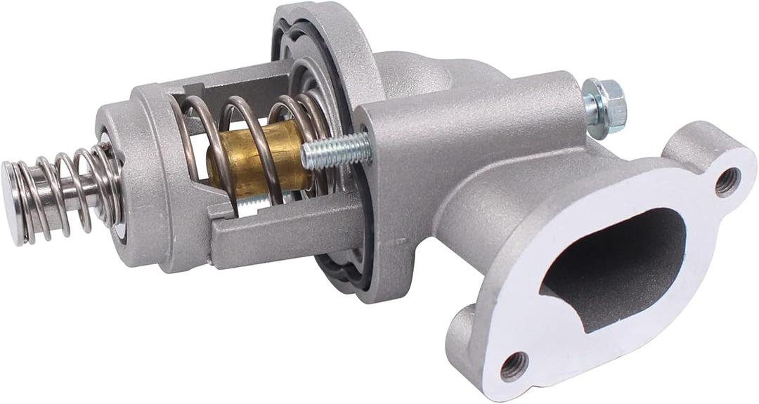 NewYall Engine Coolant Thermostat and Housing Assembly for Cadillac CT5 3.0L 20-22, CT6 3.0L/3.6L 16-20, ATS/CTS 3.6L 16-19, Chevrolet Camaro 3.6L 16-22, Colorado 3.6L 17-22, GMC Canyon 3.6L 17-22