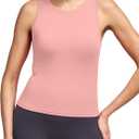 Alaroo Workout Tops for Women Sleeveless Racerback Tank Tops (Pink, L)