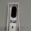 Cordless Hair Straightener Brush Portable on The go Comb for Travel USB chargingTwo Power sources30s Fast HeatingLCD Large Screen Display (White)