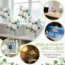 8 Pcs Butterfly Flower Vase, 8'' x 6'' Clear Acrylic Vase for Flowers, Clear Acrylic Butterfly Vase, Modern Art Vases for Home Decor Desktops Bookshelf Bedroom Living Room Wedding House Warming Gifts