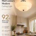 Semi Flush Mount Ceiling Light 14" Vinatge Black Hallway Lights
