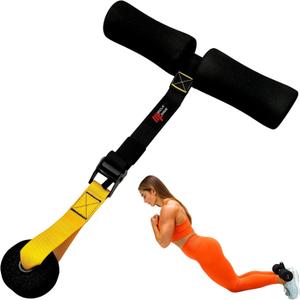 Nordic Curl Strap for Hamstring Training & Injury Prevention  Adjustable Door Anchor with Foam Ankle Padding  Portable Home Gym Leg Trainer for Squats, Sit-Ups & Core  400 lbs