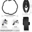 Bike Locks Heavy Duty Anti Theft Bicycle Lock Folding 4-Digit Level 6, Security Chain FoldyLock with Bracket, 2.8 FT Strong Foldable Lock