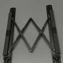 Car Laptop Mount Steering Wheel Tray Holder, Height Adjustable Car Desk for Laptop Computer Tablet, Foldable Portable Lap Laptop Stand for Car Vehicle Workstation Accessories Truck SUV Tesla (Metallic Gray)