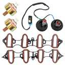 Dual Knock Sensors with Wiring Harness and Intake Manifold Gasket Kit | for Chevy Silverado Avalanche Tahoe, GMC Sierra Yukon, Cadillac Hummer & More GM Vehicles | Replace# 12601822,213-3521,89060413