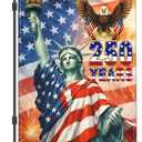 NASIAN 250 Year American Anniversary Flag 250th Anniversary USA Merchandise Garden Flag Patriotic 4th of July Eagle Yard Garden Flags For Outside 12x18 Inch Double Sided Outdoor Banner Decorations