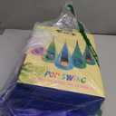 Y- STOP Kids Pod Swing Seat, Hanging Hammock Chair Swing with Inflatable Pillow, Sensory Swing Chair with Pocket for Outdoor and Indoor (Pink and Blue) 