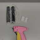 Micro Stitchy Gun For Clothes - Handheld Stitch Quick Clothing Fixer Mini Sewing Tagging Includes 6 Needle, 1000 Black Fasteners & White (Pink)