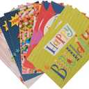 JAM Paper Assorted Birthday Cards & Matchings Envelope Set - 4 x 6 - Happy Birthday - 10 Cards/Pack