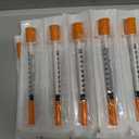 2 x Eelaienya U-100 Syringe 1ml/cc 31G 5/16" (8mm) Needles, Individually Wrapped, 50 Pack