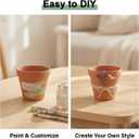 Riseuvo 32pcs 2" Small Mini Terracotta & Clay Pot Planter - Cactus Flower Nursery Terra Cotta Pots with Drainage, Perfect for Indoor/Outdoor Plants, Crafts
