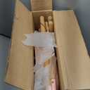 Qtioucp Kids Wheelbarrow Set with Gardening Tools Outdoor Backyard Garden Play for Toddlers Boys Girls 3-8, with Shovel, Rake, Leaf Rake, Easter Birthday Gifts (Pink Garden Set)