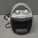 GiveBest Portable Electric Space Heater with Thermostat, 1500W/750W Safe and Quiet Ceramic Heater Fan, Heat Up 200 Square Feet for Office Room Desk Indoor Use, Silver