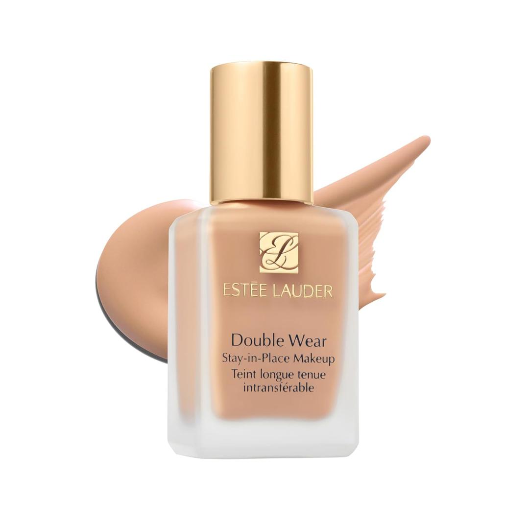 Este Lauder Double Wear Stay-in-Place Foundation Makeup | Long-Wear Matte Foundation, 1 Fl Oz (1C0 Shell - Very Light With Cool Pink Undertones)