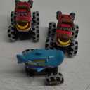 JOYIN 3 Pack Monster Truck Toy - Motion Activated Light-Up Cars for Toddlers - Monster Treads Lightning Wheels - Baby Toy Present - Press & Go Cars for Boys Girls Birthday Gifts