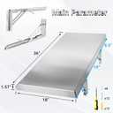 Folding Concession Shelf 36" x 18", Stainless Steel Drop Down Serving Food Shelf for Concession Windows