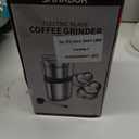 SHARDOR Electric Coffee Grinder Herb Blade Grinder Spices Grinder with 2 Removable Stainless Steel Bowls, Silver