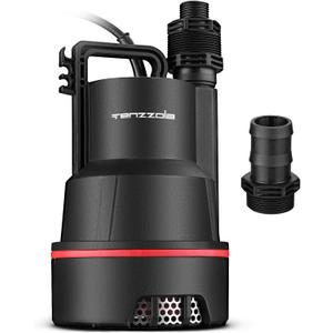 Sump Pump, 1/3 HP 2400GPH Submersible Utility Water Pump, Thermoplastic Portable Electric Water Removal Transfer Pump with 16.4FT Cord for Swimming Pool Basement Garden Pond Tubs Draining