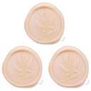 50 Pcs Wax Seal Stickers, Wedding Invitation Accessories Envelope Cards Seal Stickers, Vintage Wax Sealing for Wedding Anniversary Bridal Shower Christmas (Orange)