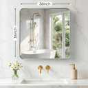 Sweetcrispy Bathroom Mirror 36x36 Inch, Vanity Mirror for Wall
