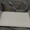 BurgeonNest Dog Car Seat for Small Dogs, Soft Pet Car Travel Home Bed Under 25 lbs, Fully Detachable and Washable Cat Booster Carseats with Storage Pockets and Clip-On Leash Portable Carrier,Black