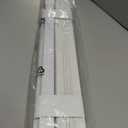 No Drill Cordless Vinyl Mini Blinds,White,25.5" W x 64" H