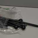 Curtain Rods for Windows 28 to 48 Inch, 2 Pack 5/8'' Diameter Heavy Duty Metal Adjustable Small Curtain Rod With Bracket(2.3-4 Feet-Black)