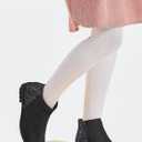 Coutgo Girls Glitter Ankle Boots Kids Ruffle Dress Booties Fashion Chunky Side Zip Casual Shoes, 8