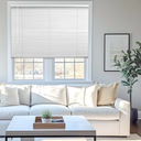 CHICOLOGY Mini Blinds for Indoor Windows – 35"W x 36"H, White Horizontal Vinyl Blinds | Cordless | Easy to Install | Sleek Low-Profile Fit for Doors, Offices, Kitchens & Apartments