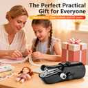Sewing Machine,Handheld Sewing Machine, Mini Portable SewingMachine for Beginners, Electronic Small Sewing Machine for Quick Stitching & DIY Crafts (Black)