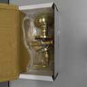 QCAA Solid Brass Storm Door Latch, Polished Brass, Made in Taiwan, 1 Pack