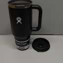 Hydro Flask Travel Tumbler with Handle, Lid and Straw - Insulated Stainless Steel in 40 Oz Black