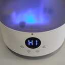 Homvana Humidifiers for Bedroom Home, 3.6 L Cool Mist Top-Fill 34H Super Long Time, Quiet 23dB, Baby Humidifier, Oil Diffuser for Large Room, Plants, Nursery, Office BPA FREE, 7 Color Light Ultrasonic (Grey)