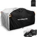 NEVERLAND Waterproof ATV Cover, Outdoor Heavy Duty Quad Cover Tear-Resistant 4 Wheeler Covers All Weather UV Protection for Polaris Sportsman Yamaha Honda Quad Bike (Silver & Black, XL)
